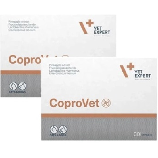 Coprovet Vet Expert – Supliment Digestiv pentru Câini și Pisici – 30 Capsule